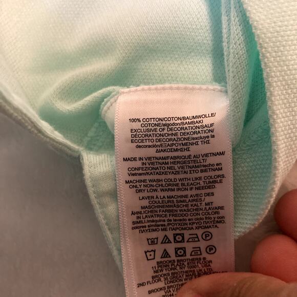Brooks Brothers Women Sz S Teal Performance Polo Shirt - Picture 7 of 8